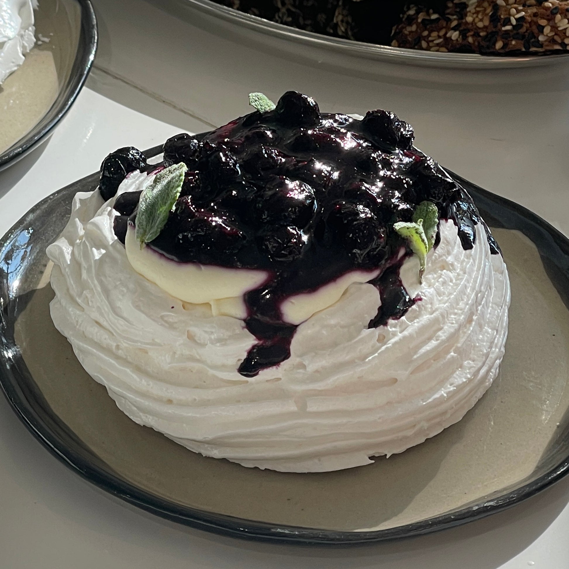Pavlova with Seasonal Jam