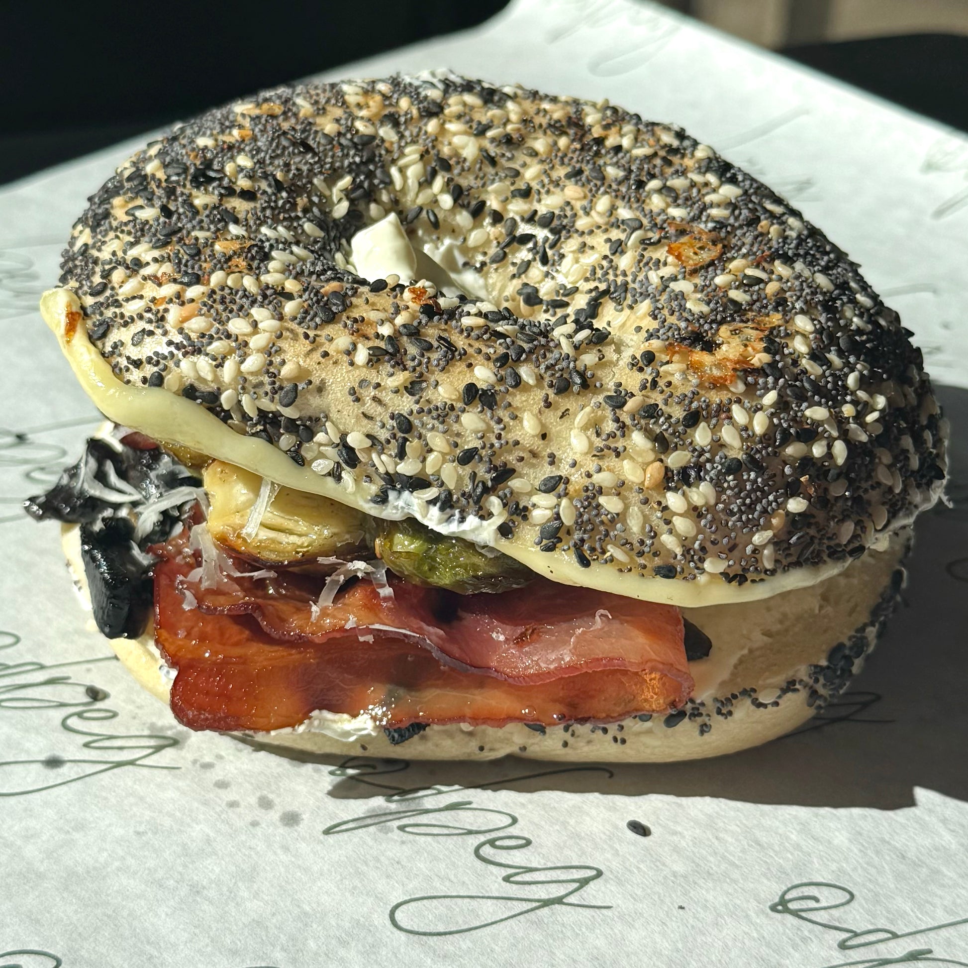 Бейгъл с Гъби и Бекон